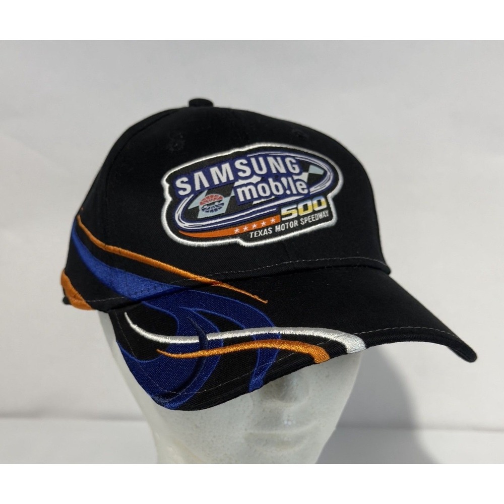 Vintage 2011 Samsung Mobile 500 NASCAR Hat Cap Texas Motor Speedway Black